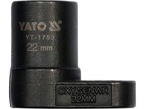 Klucz do sondy lambda YATO nasadowy do wtryskiwaczy 22mm crmo scm 440 YT-1753