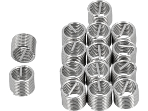 Wkłady spiralne YATO do naprawy gwintów M10x1.25 stal nierdzewna 15 szt. YT-176831