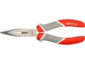 Szczypce wydłużone wygięte YATO 160mm hartowane szczęki YT-2026