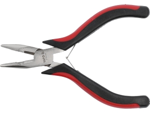 Szczypce wydłużone proste YATO mini precyzyjne 115mm hartowane YT-2083