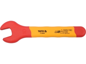 Klucz płaski izolowany YATO 10mm vde do 1000V ac długość 110mm YT-20954