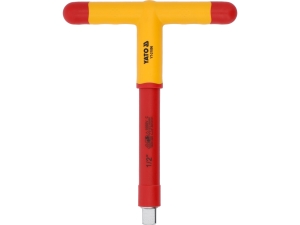 Izolowana rękojeść typu t z zabierakiem 1/2" 200mm vde YATO YT-21096