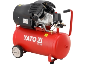Kompresor olejowy YATO 50L 8 bar 3 KM 2200W dwucylidrowy sieciowy YT-23306