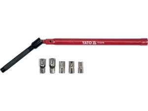 Klucz łamany do armatury YATO hydrauliczny zestaw 5 głowic do instalacji YT-24780