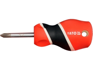 Wkrętak krzyżakowy YATO krótki ph2x38mm końcówka magnetyczna YT-25928