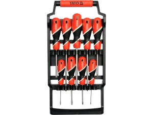 Zestaw wkrętaków profesjonalnych YATO 9 szt. stal s2 58 hrc YT-25968