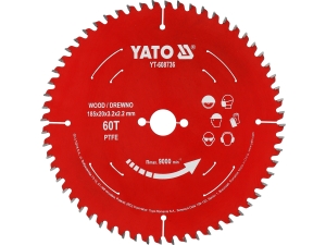 Tarcza TCT PTFE do drewna 185*20*60T YATO YT-608736