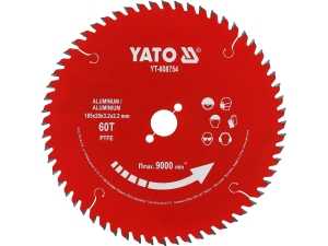 Tarcza TCT PTFE do aluminium 185*20*60T YATO YT-608754