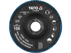 Tarcza do szlifowania INOX P100 125mm (1 szt.) YATO YT-833008
