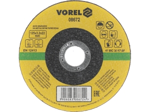Tarcza do cięcia kamienia VOREL 125x3.2x22.2mm zbrojona elektrokorund 08672