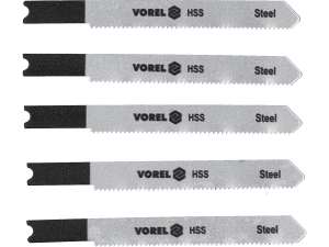 Brzeszczoty do wyrzynarki VOREL do aluminium HSS 76mm zestaw 5 szt. 27832