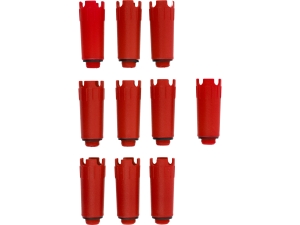 Korki hydrauliczne VOREL zaślepki 1/2 z uszczelką 10 szt. czerwone 54903