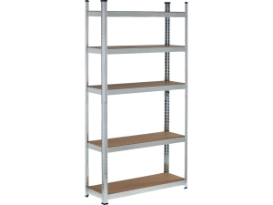 Regał magazynowy metalowy 180x90x40cm ocynk hdf 500kg VOREL 78485