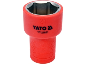 Nasadka izolowana YATO 21mm 3/8 cala 6 kątna vde do 1000V YT-21021
