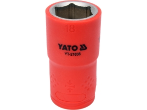 Nasadka izolowana 6 kąt vde YATO 18mm 1/2 cala CrV do 1000V ac YT-21038