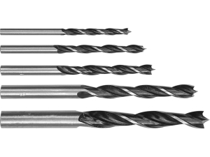 Zestaw wierteł do drewna STHOR 5 szt. 4-10mm stal węglowa HCS 22350