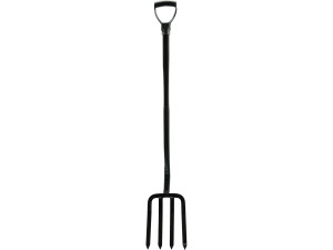 Widły ogrodnicze toya 4 zęby metalowy trzonek stalowe do kopania 118cm FLO 35864