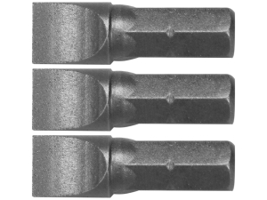 Zestaw bitów płaskich STHOR 3 szt. 1/4 25mm do wkrętarki CrV 6150 65483