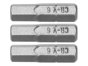 Bity imbusowe STHOR HEX h6 25mm grubość nasady 1/4" zestaw 3 szt.uki 65504