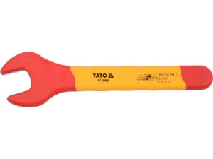 Klucz płaski izolowany YATO 16mm vde do 1000V ac długość 160mm CrV YT-20960