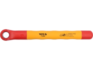 Klucz oczkowy odgięty izolowany YATO 9mm vde do 1000V ac 155mm YT-20983