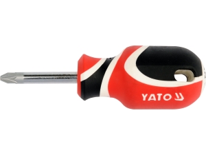 Wkrętak krzyżowy pozidriv YATO pz2x38mm śrubokręt krótki magnetyczny YT-2655