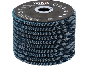 Tarcza listkowa niebieska P40 125mm (10 szt.) YATO YT-833000