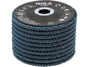 Tarcza listkowa niebieska P60 125mm (10 szt.) YATO YT-833001