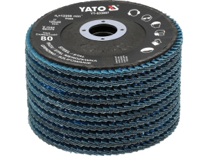 Tarcza do szlifowania INOX P80 125mm 10 szt. niebieska YATO YT-833002