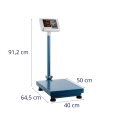 10030333 Waga platformowa Wymiary szerokość 40 cm, głębokość 64,5 cm, wysokość 91,2 cm