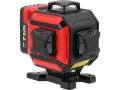 Laser 3D czerwony czarny widok perspektywiczny z dwoma uchwytami YATO YT-30423