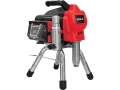 Agregat malarski YATO 1500W czerwono-czarny widok z przodu na statywie YT-82581