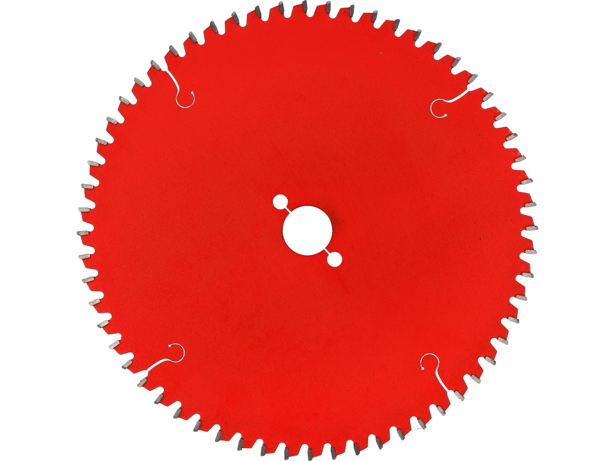 Tarcza TCT do laminatu czerwona widok z przodu YATO YT-608774