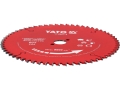 Tarcza TCT PTFE do laminatu drewna z opisem technicznym YATO YT-608774