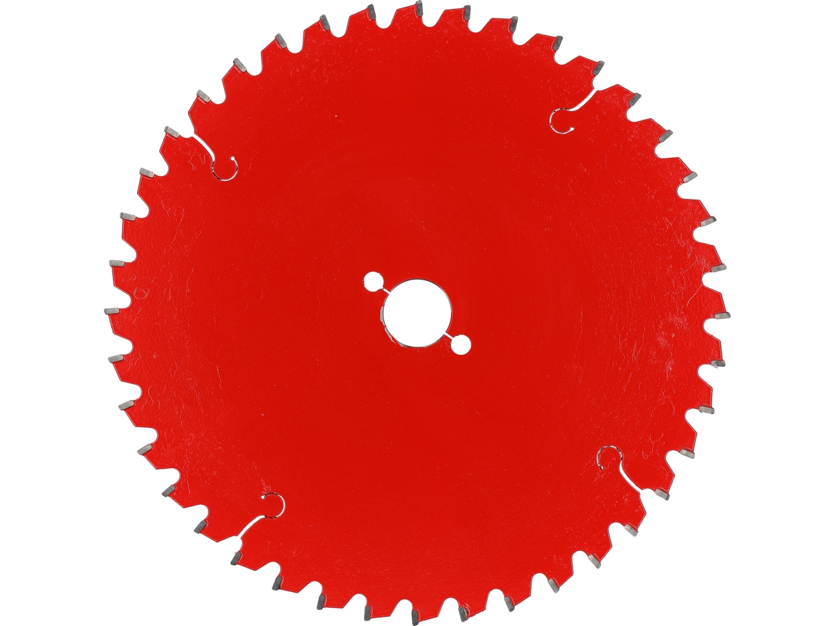 Tarcza TCT PTFE do laminatu czerwona widok z przodu YATO YT-608773