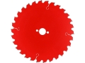 Tarcza TCT do laminatu czerwona widok z przodu YATO YT-608772