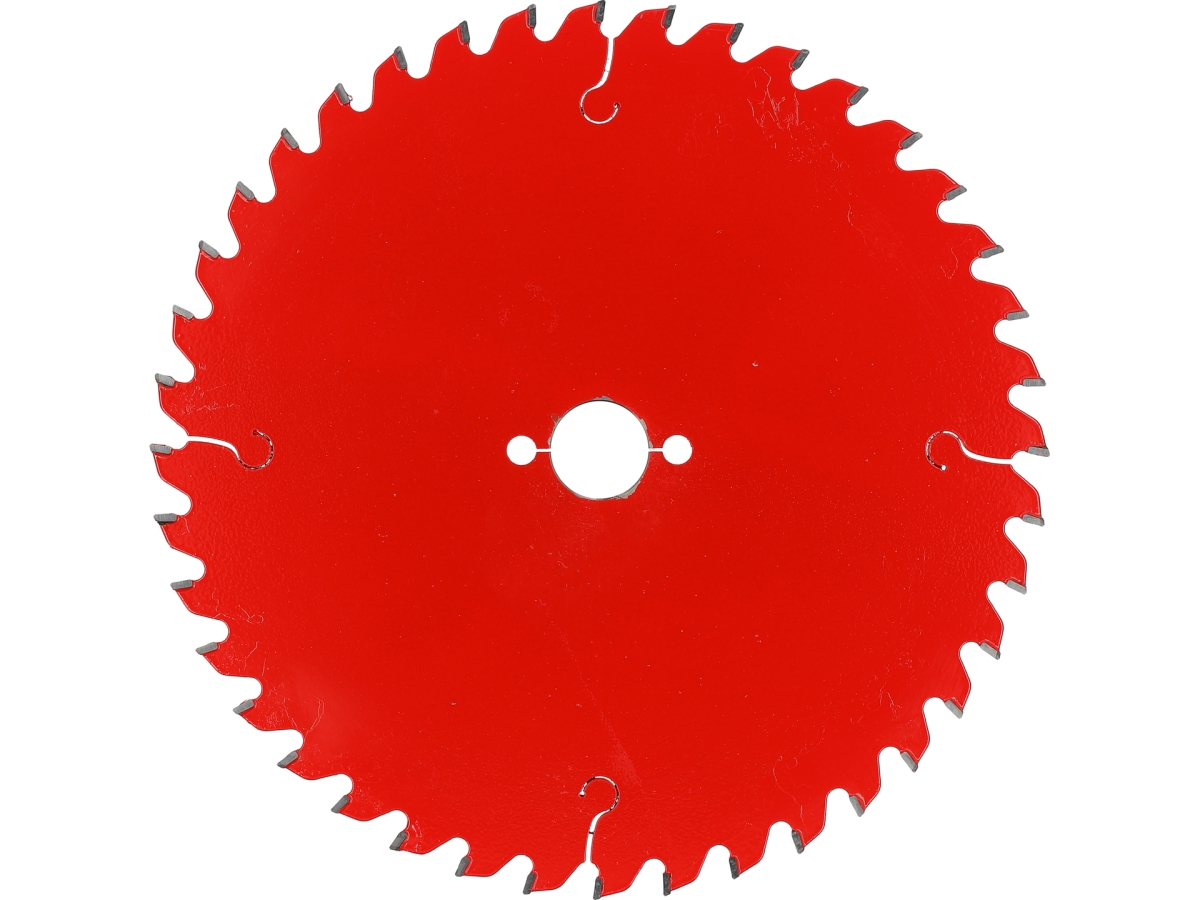 Tarcza TCT PTFE do aluminium czerwona widok z przodu YATO YT-608753