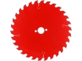 Tarcza TCT PTFE aluminium czerwona, widok z przodu YATO YT-608752