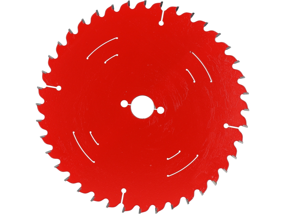 Tarcza TCT do drewna czerwona widok z przodu YATO YT-608735