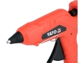 Pistolet do kleju 30W wylotka metalowa czarna przód zbliżenie YATO YT-82418