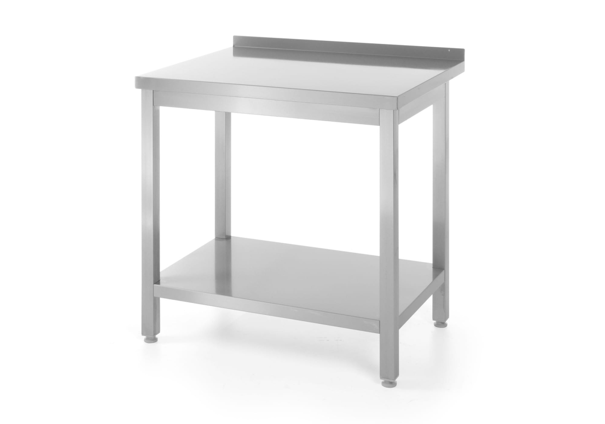 811450 Stół roboczy z rantem i półką 80 x 60 cm