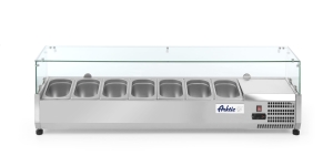 Nadstawa chłodnicza ze szklaną osłoną 7 x GN 1/4 Hendi