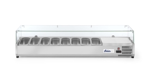 Nadstawa chłodnicza ze szklaną osłoną 8 x GN 1/4 Hendi