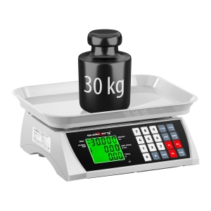 Waga sklepowa kontrolna przenośna 30kg/1g