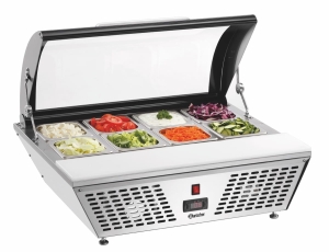 Witryna chłodnicza nadstawna + 8 x GN 1/6 67L