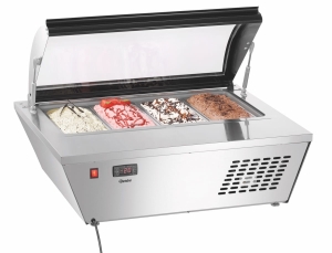 Witryna mroźnicza do lodów 4 x 6,5 L Bartscher