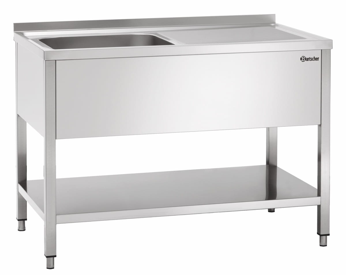 306330 Basen gastronomiczny 1-komorowy z ociekaczem po prawej stronie