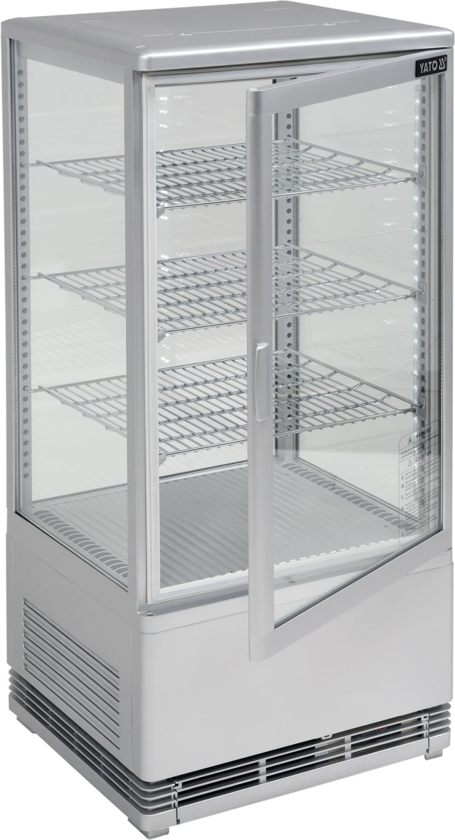 yg-05057 Witryna chłodnicza sklepowa 78L, srebrna