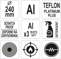 yg-00160 Solidna patelnia aluminiowa