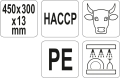 yg-02170 Deska do krojenia czerwona zgodna z HACCP
